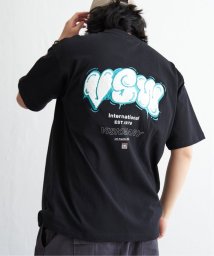 VENCE　EXCHANGE(ヴァンス　エクスチェンジ)/VISION STREET WEAR ヴィジョンストリートウェア サガラ刺繍Tシャツ/ブラック