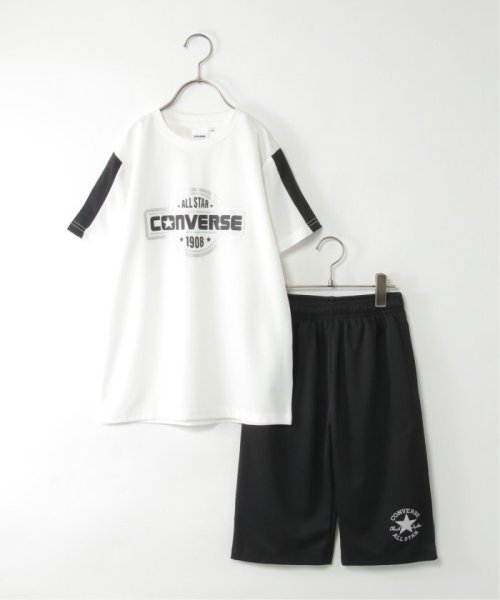 ikka kids(イッカ　キッズ)/【吸水速乾／2点セット】CONVERSE コンバース モノトーンセットアップ（130〜160cm）/オフホワイト