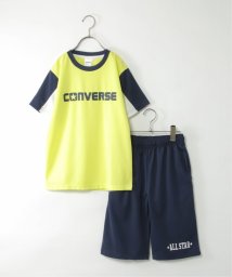 ikka kids(イッカ　キッズ)/【吸水速乾／2点セット】CONVERSE コンバース リンガーセットアップ/ライム