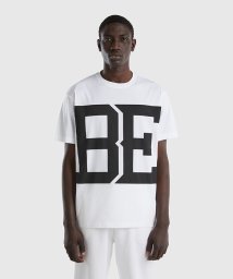 BENETTON (mens)(ベネトン（メンズ）)/ビッグテキストプリント半袖Tシャツ・カットソー/ホワイト