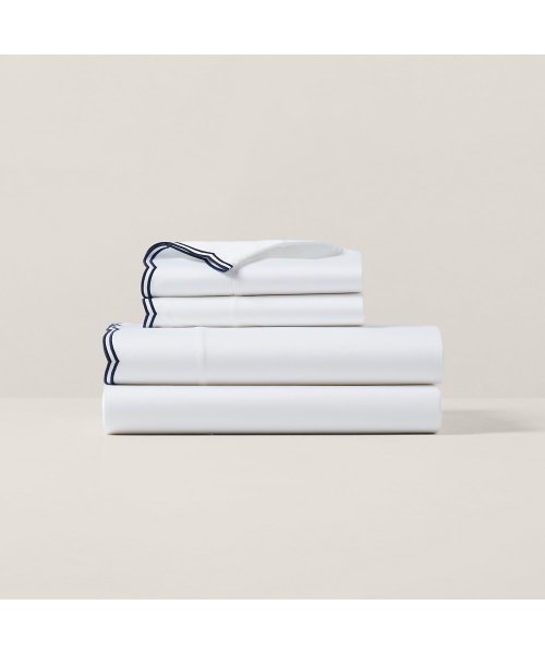 RALPH LAUREN HOME(RALPH LAUREN HOME)/オーガニック コットン サティーン Malin フラットシーツ/シングルサイズ/410ネイビー