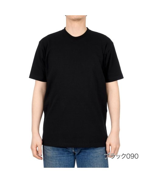 fukuske(フクスケ)/福助 公式 クルーネック 半袖 Tシャツ メンズ fukuske (フクスケ) 綿100％ 無地 5分袖Tシャツ 454p0120<br>紳士 男性 フクスケ /ブラック