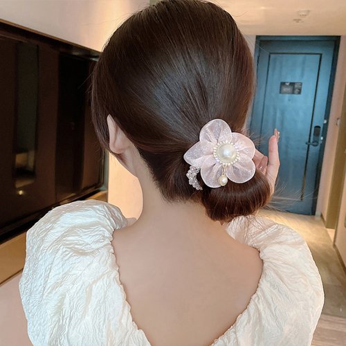 miniministore(ミニミニストア)/シュシュ レディースお花ヘアアクセサリー/ピンク