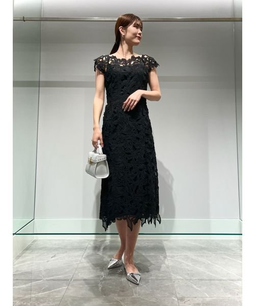 【YUMI KATSURA for CELFORD】リボンレースドレス 予めご了承ください