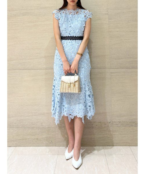 【YUMI KATSURA for CELFORD】リボンレースドレス 予めご了承ください