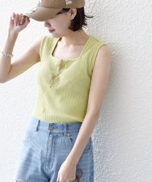 SHIPS WOMEN(シップス　ウィメン)/* 2WAY スクエアネック タンクトップ 24SS ◇/ライトグリーン