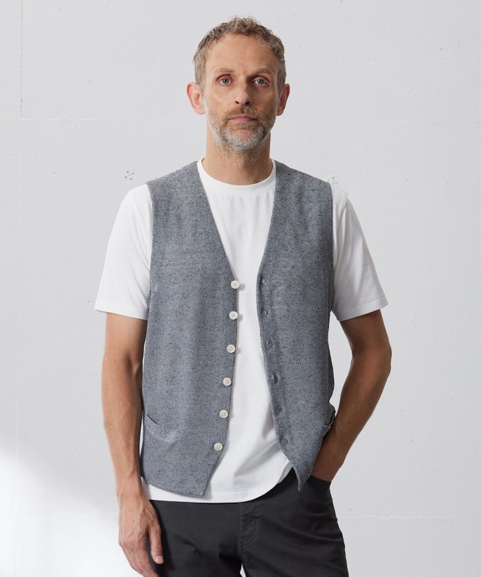 HYBRID LINEN】アンカーベスト(505278361)｜HANKYU MEN'S / 阪急