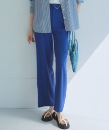 NIJYUSANKU(23区)/【洗える】リネンレーヨンストレッチ ワイド パンツ/【WEB限定】ブルー系