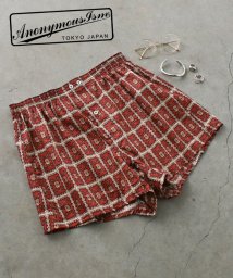 ANONYMOUSISM(ANONYMOUSISM)/ANONYMOUSISM Cotton Pique Batik Pattern Boxer トランクスパンツ/ﾚｯﾄﾞ