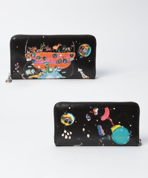 バルーンに乗って ラウンドファスナー長財布 
