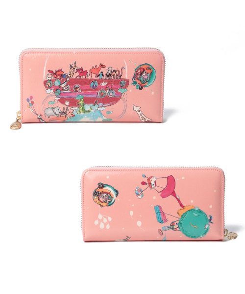 バルーンに乗って ラウンドファスナー長財布 