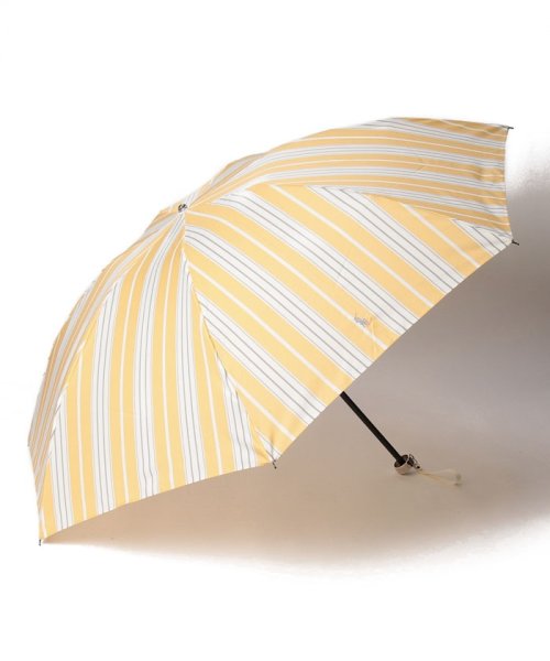POLO RALPH LAUREN(umbrella)(ポロラルフローレン（傘）)/折りたたみ傘　ストライプ/レモンイエロー