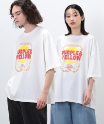 Purple & Yellow/マルチカラープリント  ビッグ半袖Tシャツ/505268234