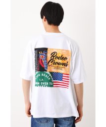 RODEO CROWNS WIDE BOWL(ロデオクラウンズワイドボウル)/メンズ カスタムパッチTシャツ/WHT