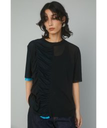 HeRIN.CYE(ヘリンドットサイ)/Half body mesh tops/BLK