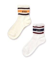 AVIREX(AVIREX)/《直営店限定》LINE LOGO SOCKS/ ラインロゴ　ソックス/靴下/ホワイト