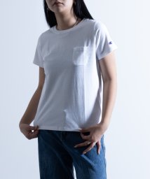 Nylaus(ナイラス)/Champion USAコットン ショートスリーブ ポケットTシャツ CW－X336/ホワイト