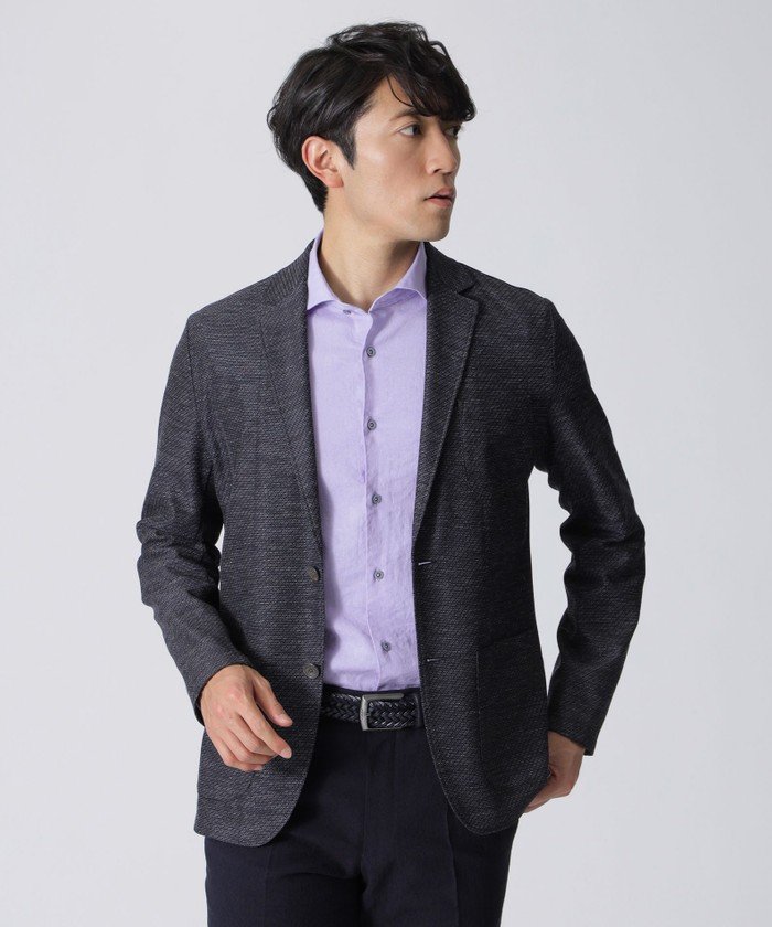 リネンミックスツイルジャケット(505237636)｜HANKYU MEN