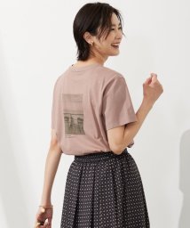 J.PRESS LADIES（LARGE SIZE）(J．プレス　レディス（大きいサイズ）)/バック フォト Tシャツ/ピンク系