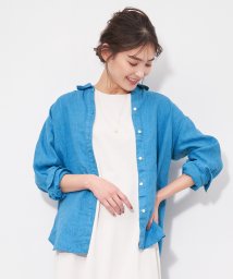MICA&DEAL(マイカアンドディール)/【セットアップ対応商品】washed linen shirt/BLUE