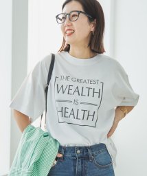 coen(coen)/スクエアロゴプリントTシャツ/WHITE