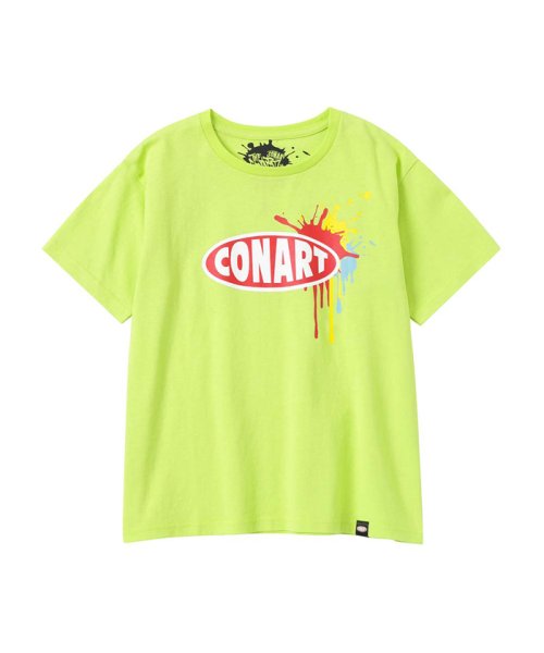 MAC HOUSE(kid's)(マックハウス（キッズ）)/CONART コナート ロゴプリント半袖Tシャツ MAB23125/グリーン