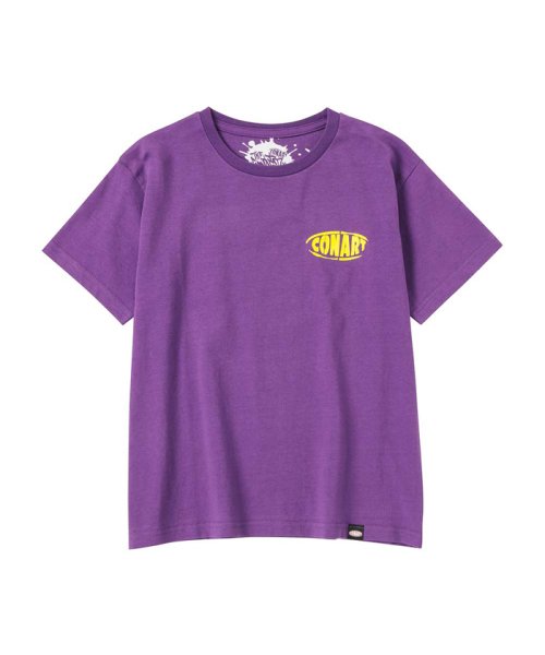 MAC HOUSE(kid's)(マックハウス（キッズ）)/CONART コナート ロゴプリント半袖Tシャツ MAB23125/パープル