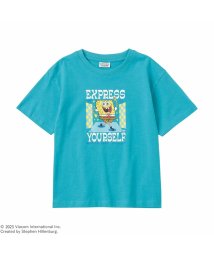 MAC HOUSE(kid's)(マックハウス（キッズ）)/スポンジ・ボブ プリント半袖Tシャツ 335202201/ブルー