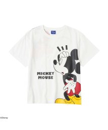MAC HOUSE(kid's)(マックハウス（キッズ）)/Disney ミッキーマウス / 蓄光プリントTシャツ 335102203/ホワイト