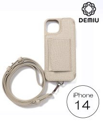 Demiu(Demiu)/【Demiu / デミュ】POCHE iPhone14  iPhoneケース アイフォンケース 手帳型 レザー 本革 牛革 ストラップ付/ベージュ2