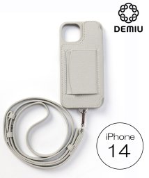 Demiu(Demiu)/【Demiu / デミュ】POCHE iPhone14  iPhoneケース アイフォンケース 手帳型 レザー 本革 牛革 ストラップ付/ホワイト