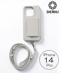 Demiu(Demiu)/【Demiu / デミュ】POCHE iPhone14Pro  iPhoneケース アイフォンケース レザー 手帳型 本革 牛革 ストラップ付/ホワイト