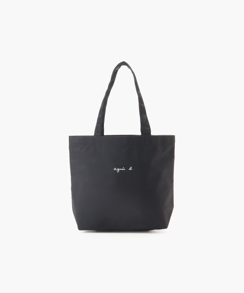 アニエスベー　キッズユニセックス(アニエスベー　キッズユニセックス)/AC12 E BAG ロゴトートバッグ/ブラック