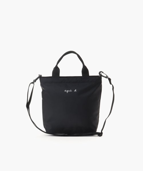 アニエスベー　キッズユニセックス(アニエスベー　キッズユニセックス)/AC12 E SAC ロゴハンドバッグ/ブラック