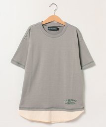 KRIFF MAYER(クリフ メイヤー)/冷感レイヤードゆるTシャツ 130~170cm/杢グレー