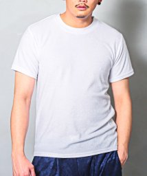 LUXSTYLE/パイルクルーネック半袖Tシャツ/Tシャツ メンズ 半袖 クルーネック パイル地 タオル地 無地Tシャツ/505280133