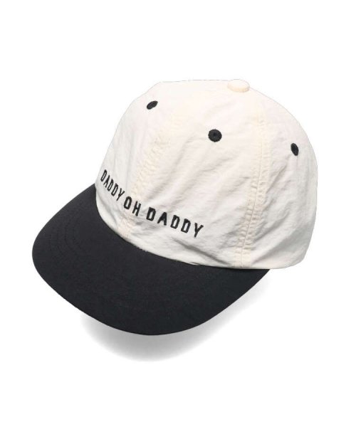 DaddyOhDaddy(ダディオダディ)/【子供服】 Daddy Oh Daddy (ダディオダディ) ロゴ刺繍ナイロンバイカラーキャップ 52cm～56cm V31400/ホワイト