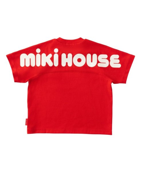 mki HOUSE(ミキハウス)/【ミキハウス】 バックロゴ半袖Ｔシャツ/レッド