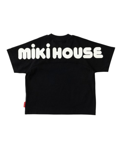 mki HOUSE(ミキハウス)/【ミキハウス】 バックロゴ半袖Ｔシャツ/ブラック