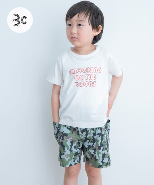 URBAN RESEARCH DOORS（Kids）(アーバンリサーチドアーズ（キッズ）)/『WEB/一部店舗限定サイズ』インドオーガニックロゴTシャツ(KIDS)/WHITE