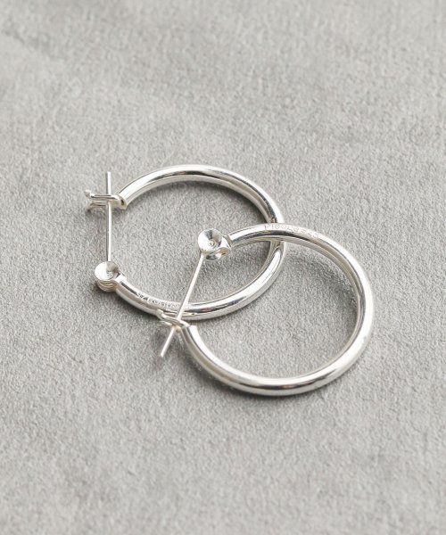 ar/mg(エーアールエムジー)/【Al】【PA23001】【Pledge】Silver 925 Hoop Earrings/シルバー