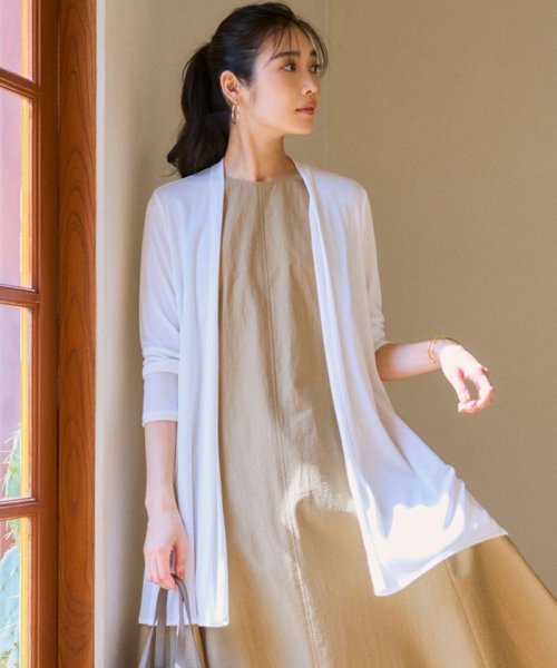 【UVケア/接触冷感】マルチ機能 シアー ロング カーディガン マルチ機能 シアー 品番 カーディガン