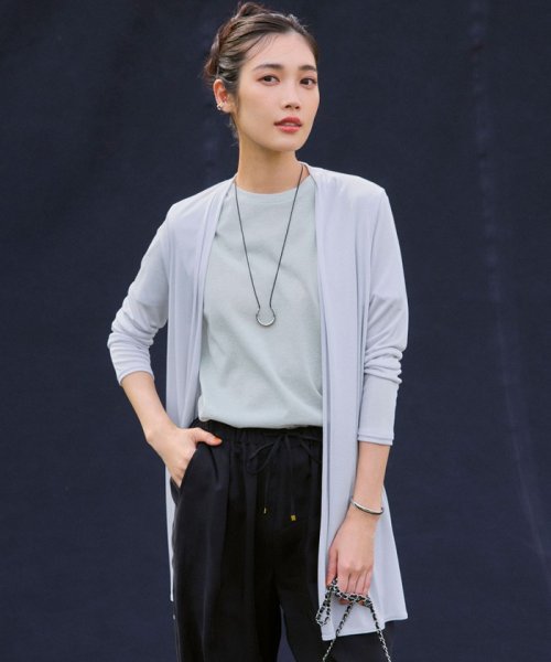 【UVケア/接触冷感】マルチ機能 シアー ロング カーディガン マルチ機能 シアー 品番 カーディガン