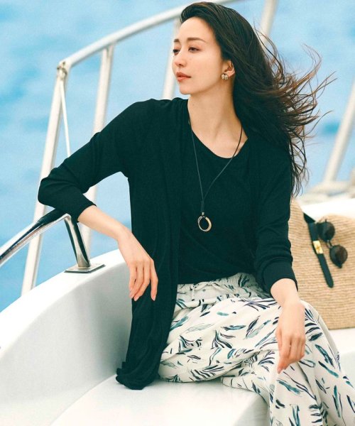 【UVケア/接触冷感】マルチ機能 シアー ロング カーディガン マルチ機能 シアー 品番 カーディガン