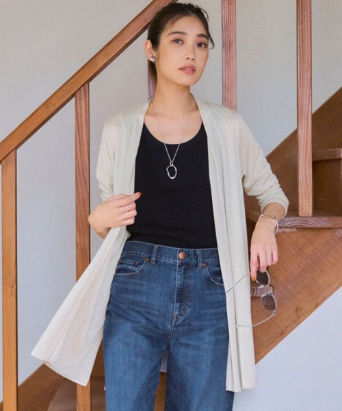 【UVケア/接触冷感】マルチ機能 シアー ロング カーディガン マルチ機能 シアー 品番 カーディガン