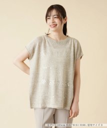 Leilian/スパンコールフレンチスリーブニット【BIANCA LANCIA】/505237163