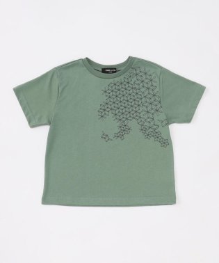 COMME CA ISM KIDS/和柄プリント　半袖Tシャツ/505255210