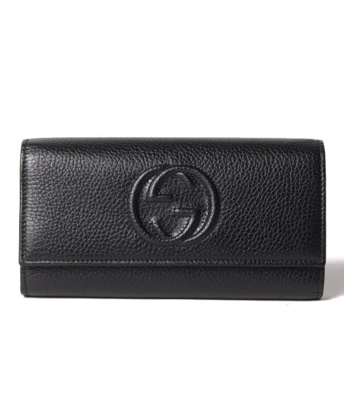 GUCCI(グッチ)/【GUCCI】グッチ 財布 長財布 ウォレット アウトレット 598206 A7M0G レザー/BLACK