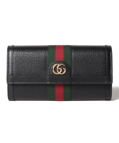 GUCCI(グッチ)/【GUCCI】グッチ  財布 長財布 ウォレット 719886DJ2DG レザー ブラックマルチ レディース/Black