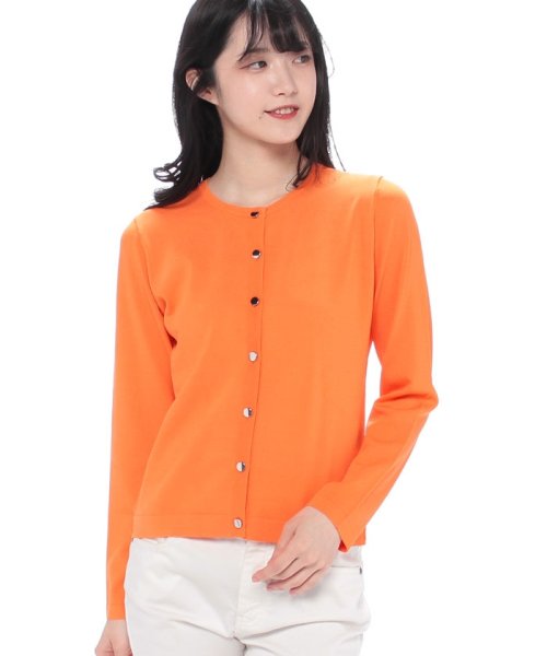 【アンサンブル対応】天竺編み クルーネックニットカーディガン N1631490915 (12513円)